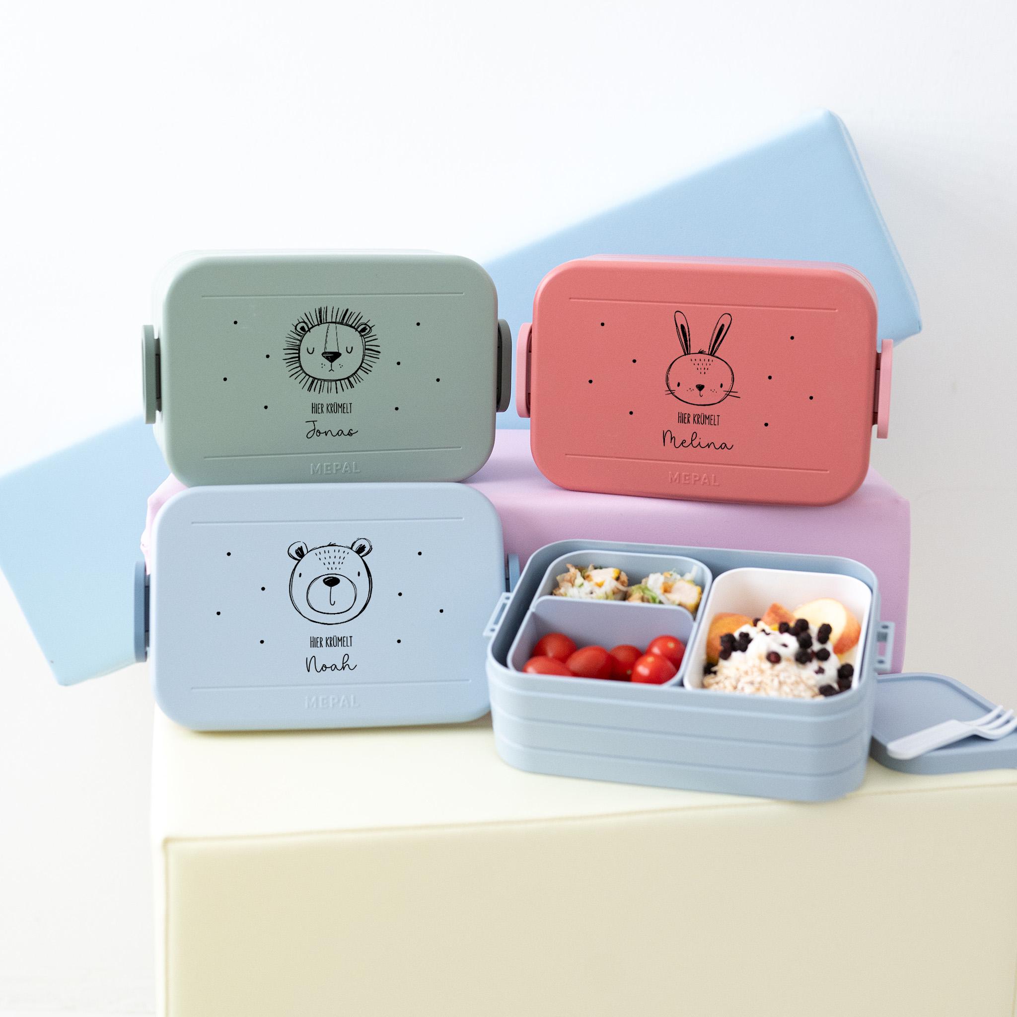 Mepal Brotdose Personalisiert, Brotdose Kinder, Kindergarten, Brotdose, Vesperdose, Lunchbox, Einschulung, Mepal Lunchbox Personalisiert