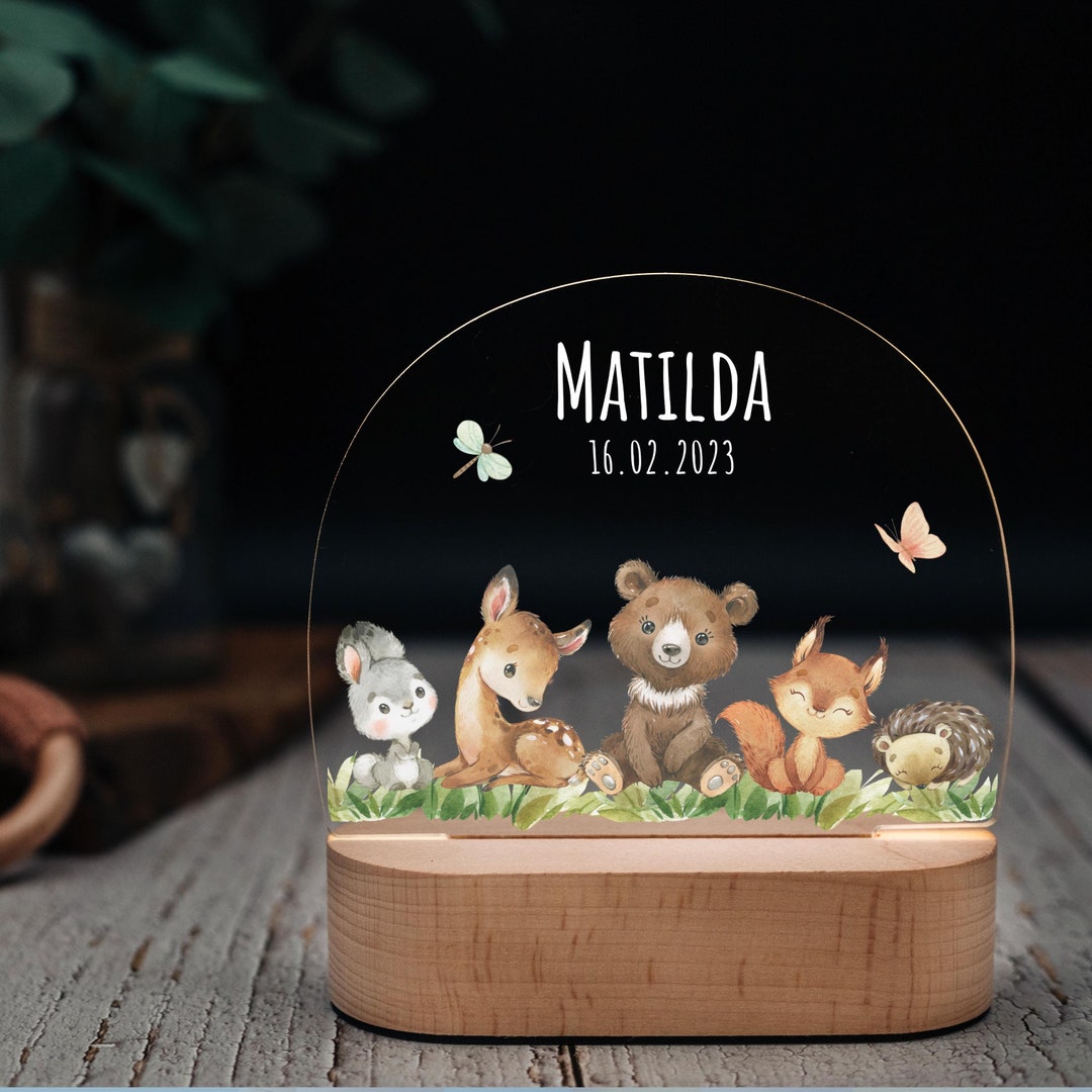 Heller Helfer | Holz-Nachtlicht Niedliches Tier-Spielzeug Für Kinder main image 1