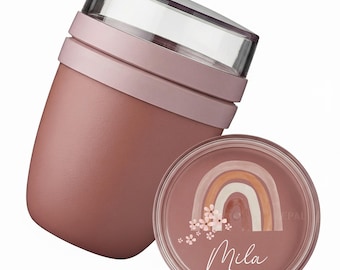 Müslibecher to Go, Einhorn Mepal Müslibecher, Müslischale Personalisiert, Müslibecher Kinder, Brotdose, Joghurtbecher to Go