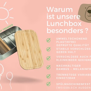 Brotdose personalisiert, Brotdose Kinder, Schulanfang Mädchen, Geschenk Mädchen, Brotdose Regenbogen, Brotdose Kindergarten Bild 6