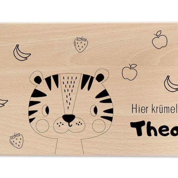 Breakfast board personalized, boards personalized, baby gift birth, wooden board personalized, breakfast board children