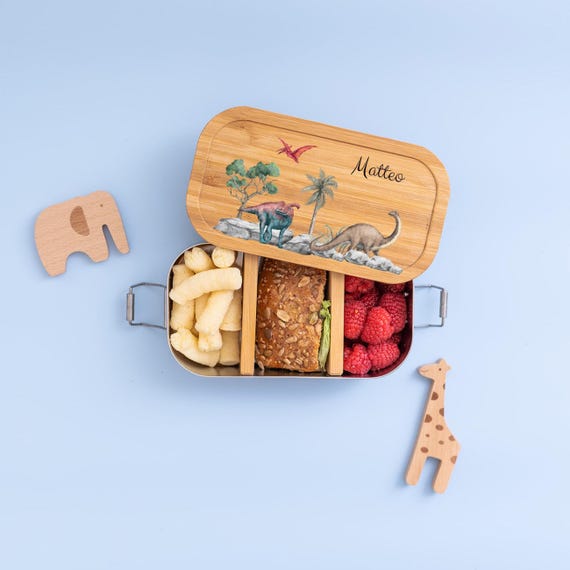 Buy Brotdose Kinder, Personalisierte Brotdose, Dino, Brotdose Dino, Schulanfang Junge, Dinosaurier, Edelstahl Brotdose Kinder, Geschenk Junge Online in India