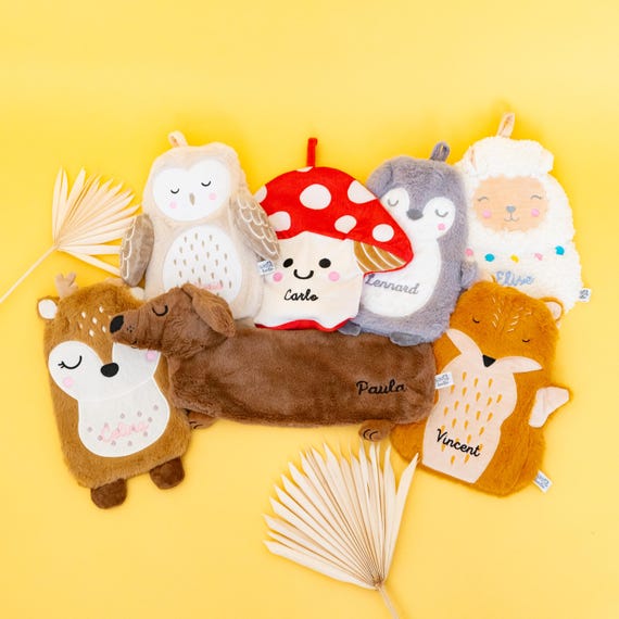 Wärmflasche, Wärmflasche Kinder, Wärmflaschenbezug, Wärmflasche Personalisiert, Wärmflasche Baby, Wärmflasche Tier, Geschenk Kind