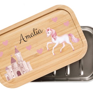 Lunch box unicorn, lunch box personalized, lunch box girl, unicorn, lunch box children, girls gift, snack box