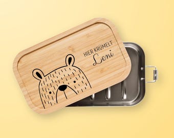 Brotdose Kita, Znnidose Jausenbox, Brotdose personalisiert, Vesperdose,  Brotdose Br, Kindergarten Vesper, Vesperbox, Nachhaltige Geschenke