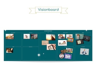 Visionboard - Ziele visualisieren und planen in Deiner Wunschfarbe für HomeOffice