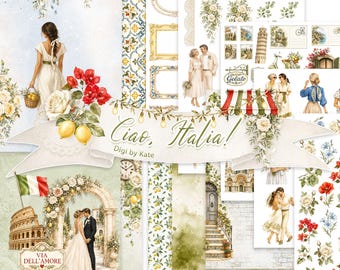 Ciao Italia BUNDLE for Journaling and Scrapbooking