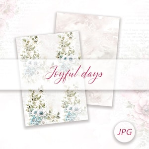 Joyful Days Floral Digital Paper Set