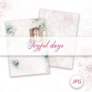 Joyful Days Floral Digital Paper Set