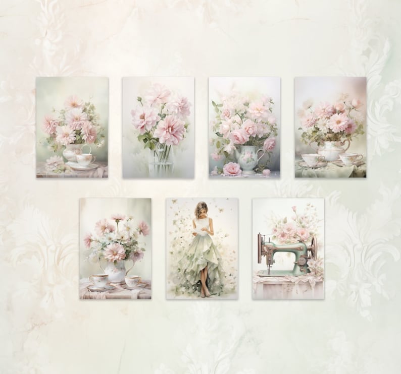 Shabby Chic Journal Cards