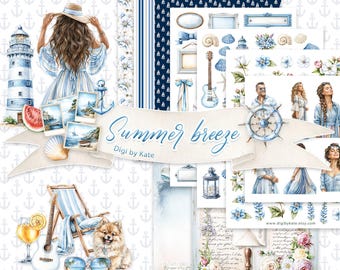 サマーブリーズ ジャーナリング＆スクラップブッキング用バンドル