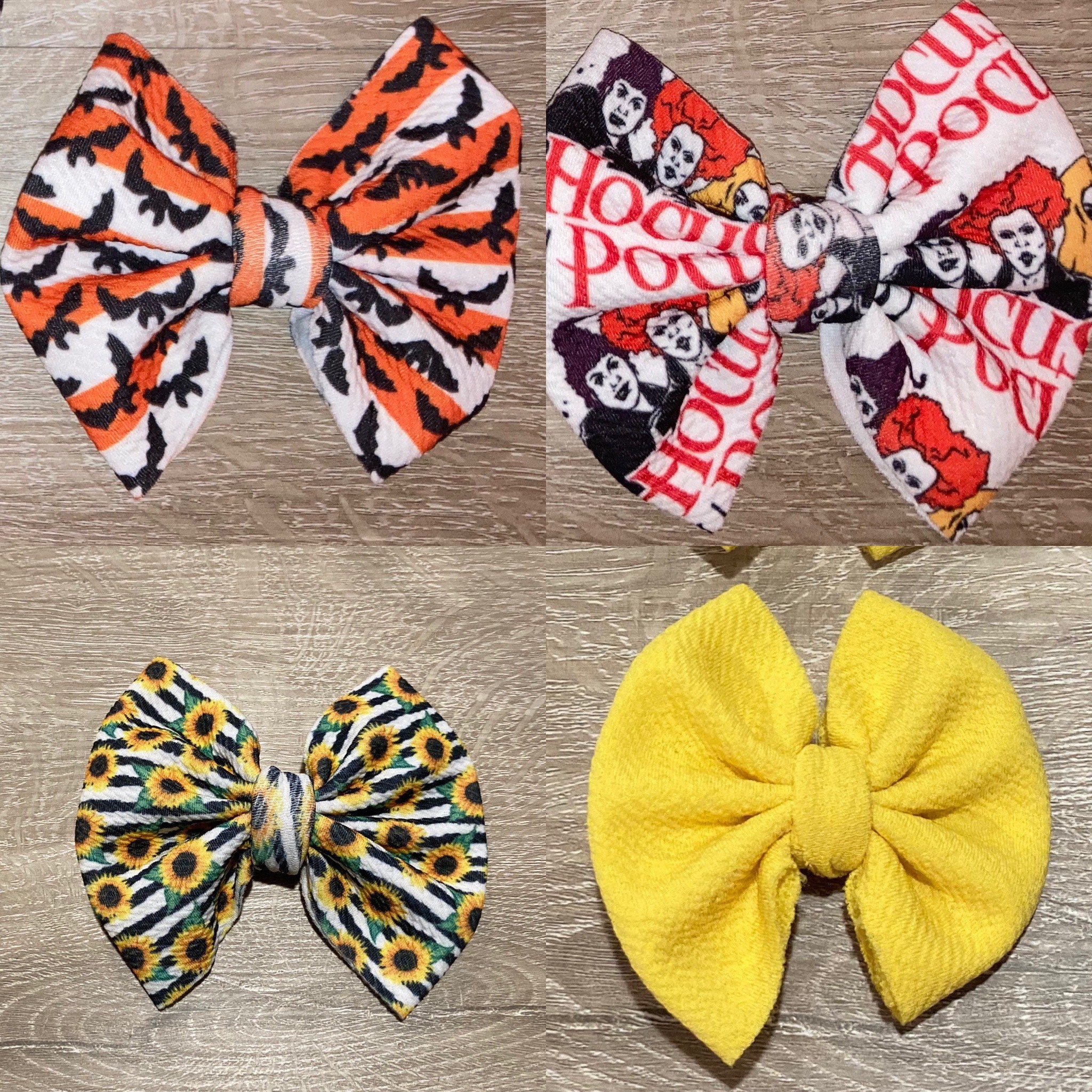 Handmade Bullet Fabric Bows Clip Nylon Etsy