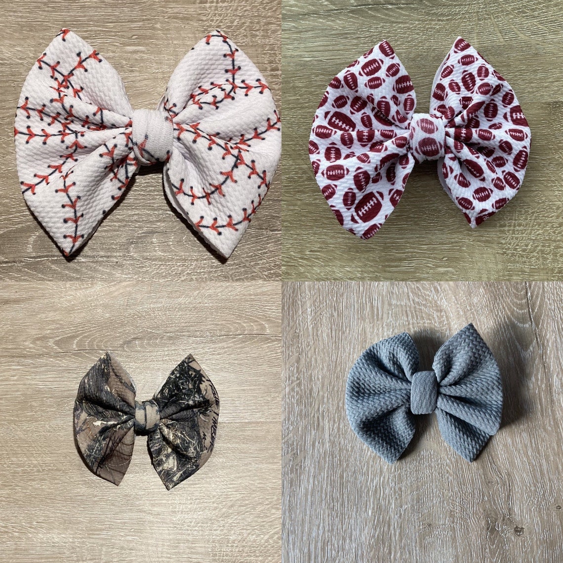 Handmade Bullet Fabric Bows Clip Nylon Etsy