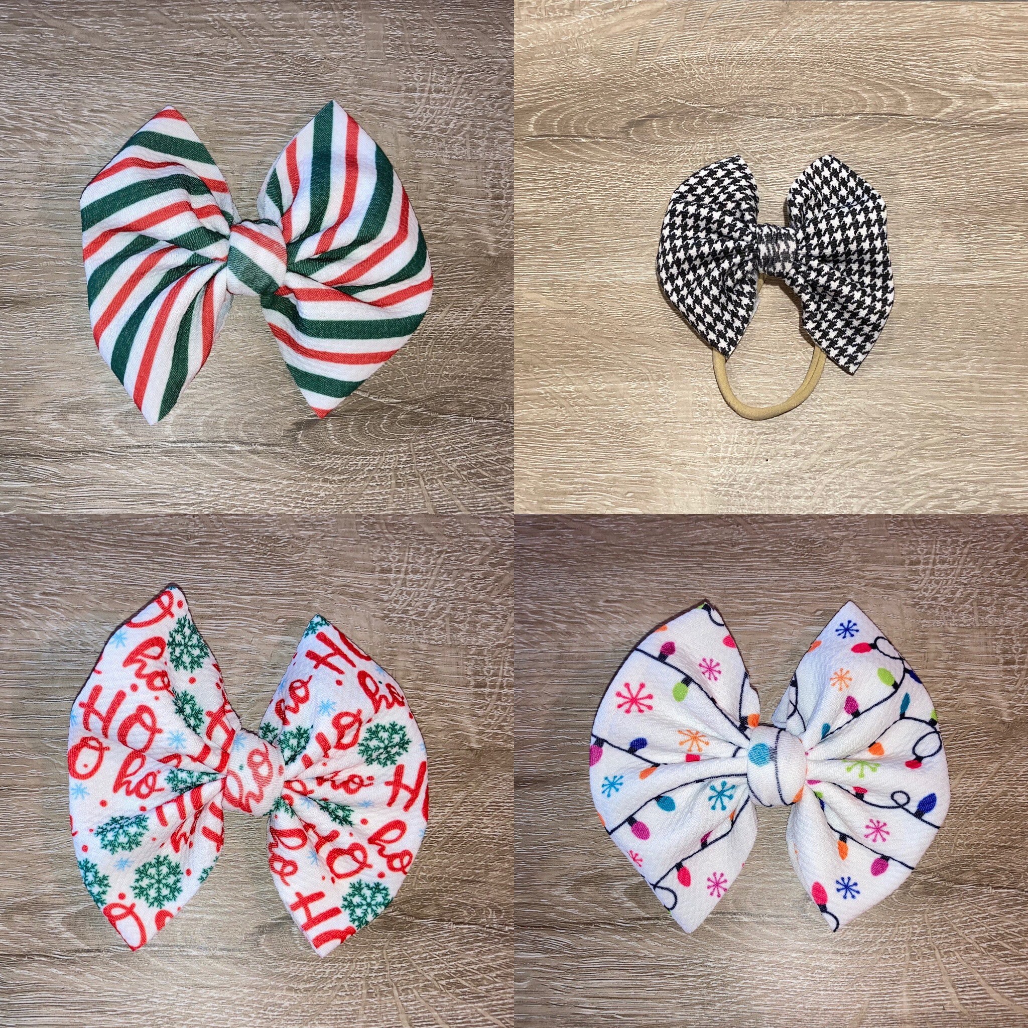 Handmade Bullet Fabric Bows Clip Nylon Etsy