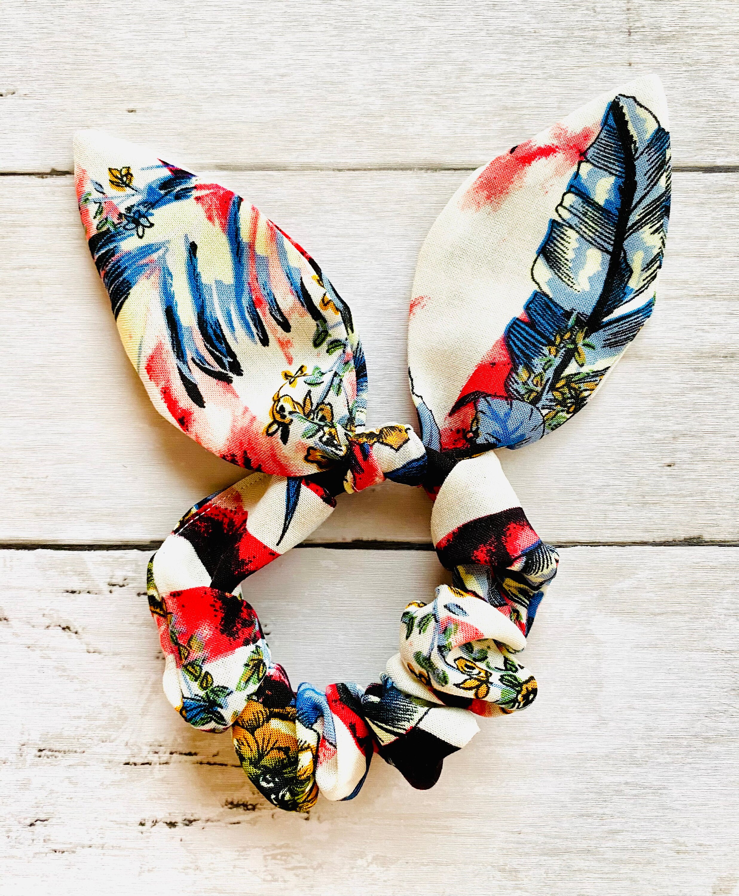 Cute Bunny Ears Bow Scrunchie Bows Scrunchies Rabbit Ears Etsy