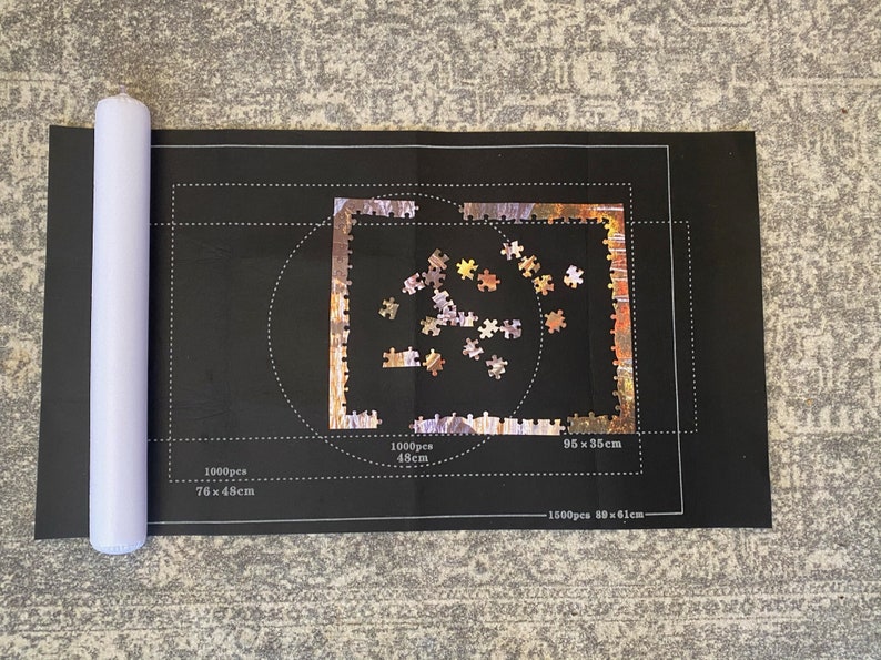 NEW Felt Storage Mat Jigsaw Puzzle Roll up Puzzle Storage up Etsy