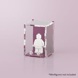 Minifiguurvitrine pruim