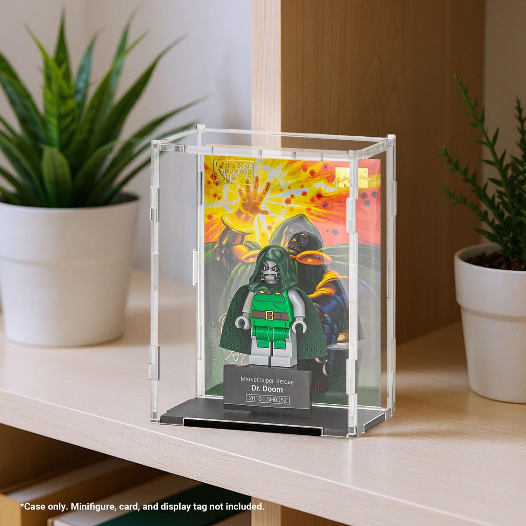 Short Figure Display Minifigure Display Case With Collectible Card Holder - Etsy