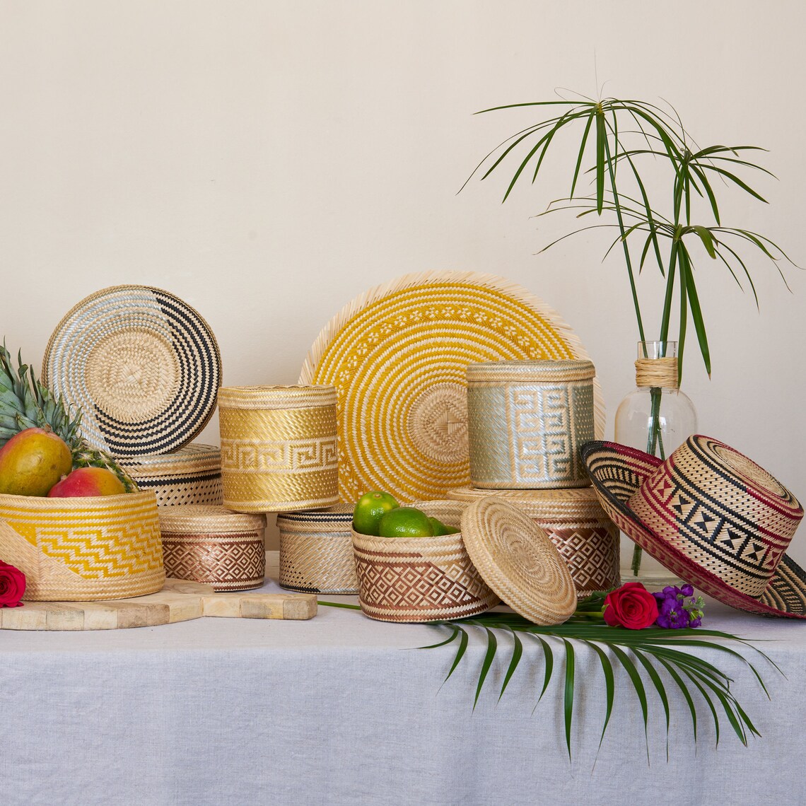 Straw Placemats Natural Woven Underplate Straw Decoration Etsy UK