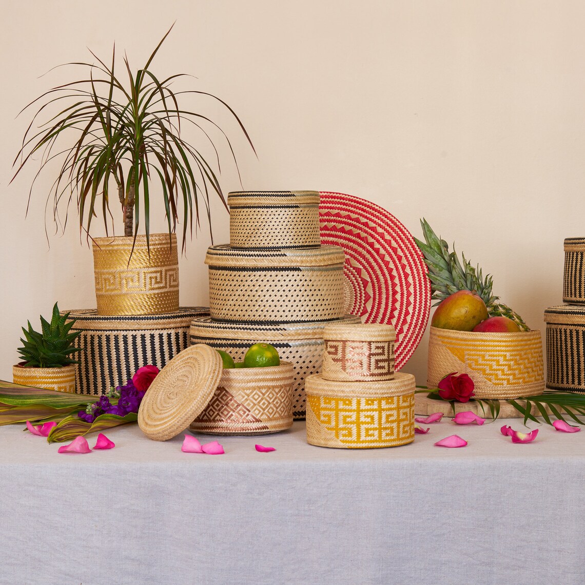 Straw Placemats Natural Woven Underplate Straw Decoration Etsy UK