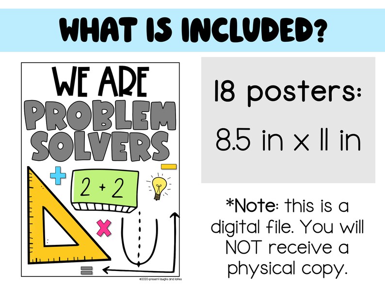 18 MATHS CLASSROOM POSTERS Math Teacher Class Classroom - Etsy