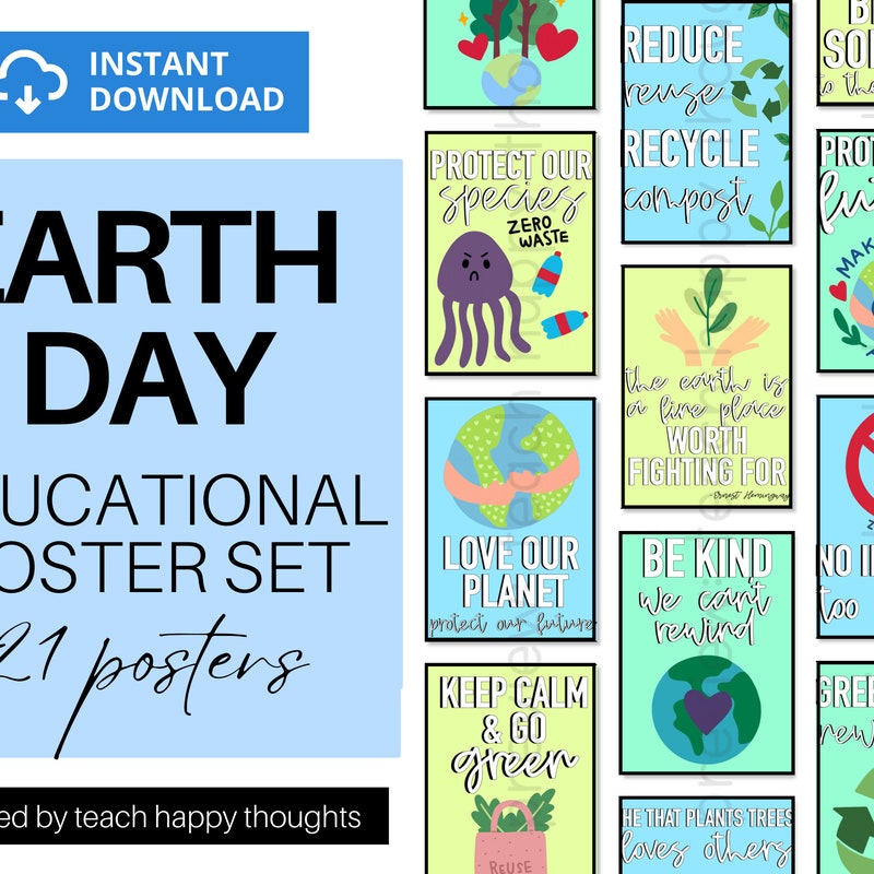 Save Environment Poster Etsy Uk