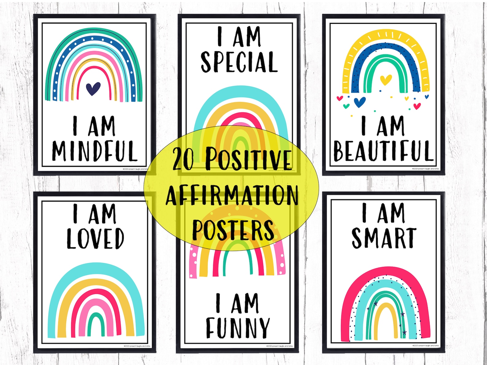 20 Positive Affirmation Posters for Classroom Kids Room or Etsy