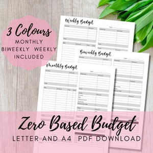 Zero Based Budget, Budget Tracker, Budget Planner, Debt Snowball, Budget Template, Classic Happy Planner, Digital Budget Planner, Printable