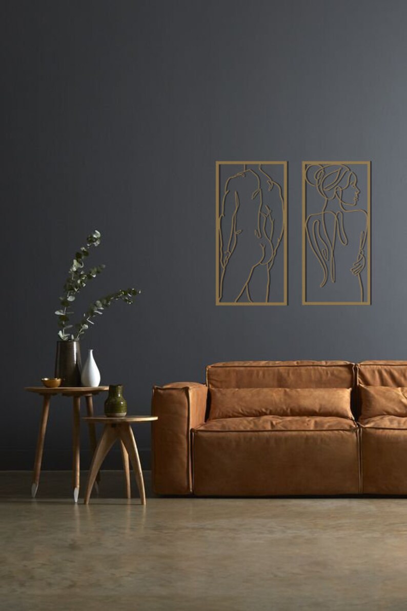 Men and Female Naked Men and Woman Metal Wall Art Woman and Etsy