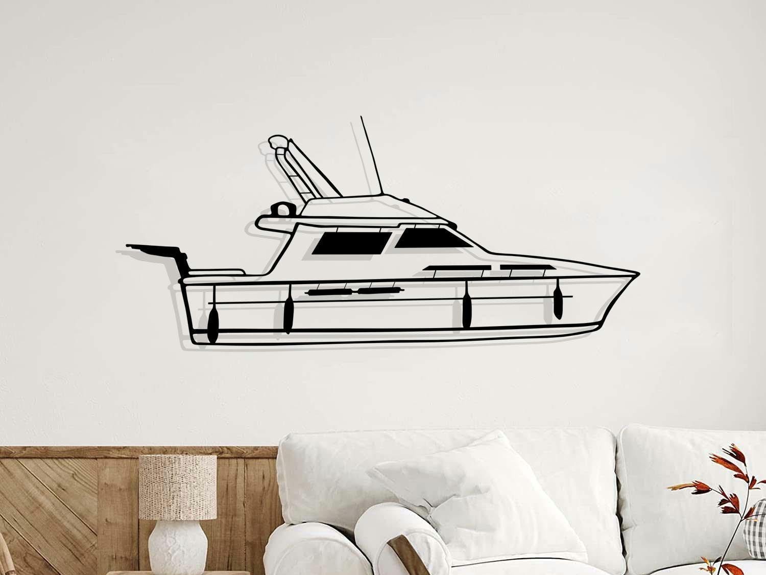 Custom Boat Metal Wall Art – Personalized Nautical Decor - Etsy