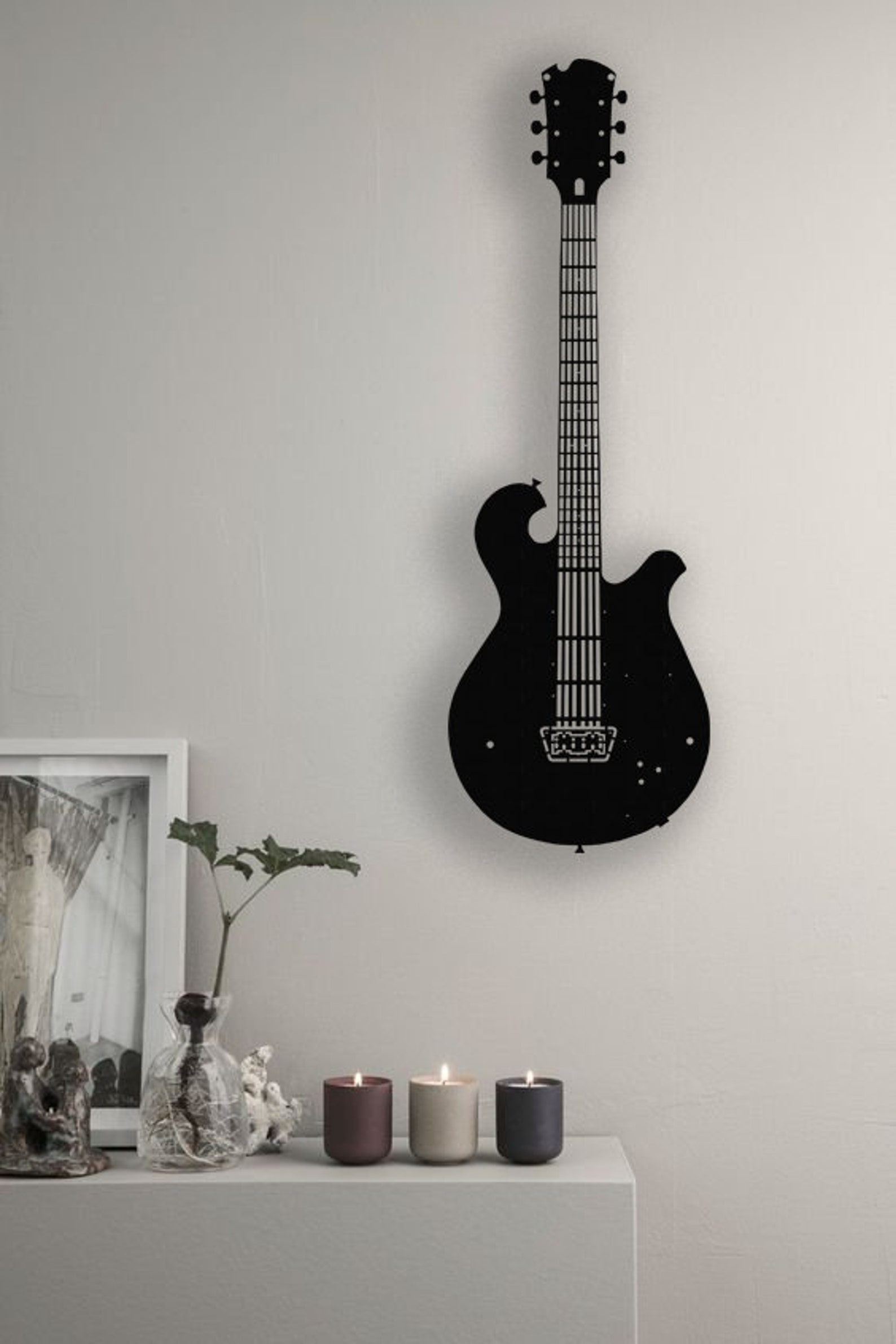 Electro Guitar Metal Wall Artmetal Wall Decormetal Wall Etsy