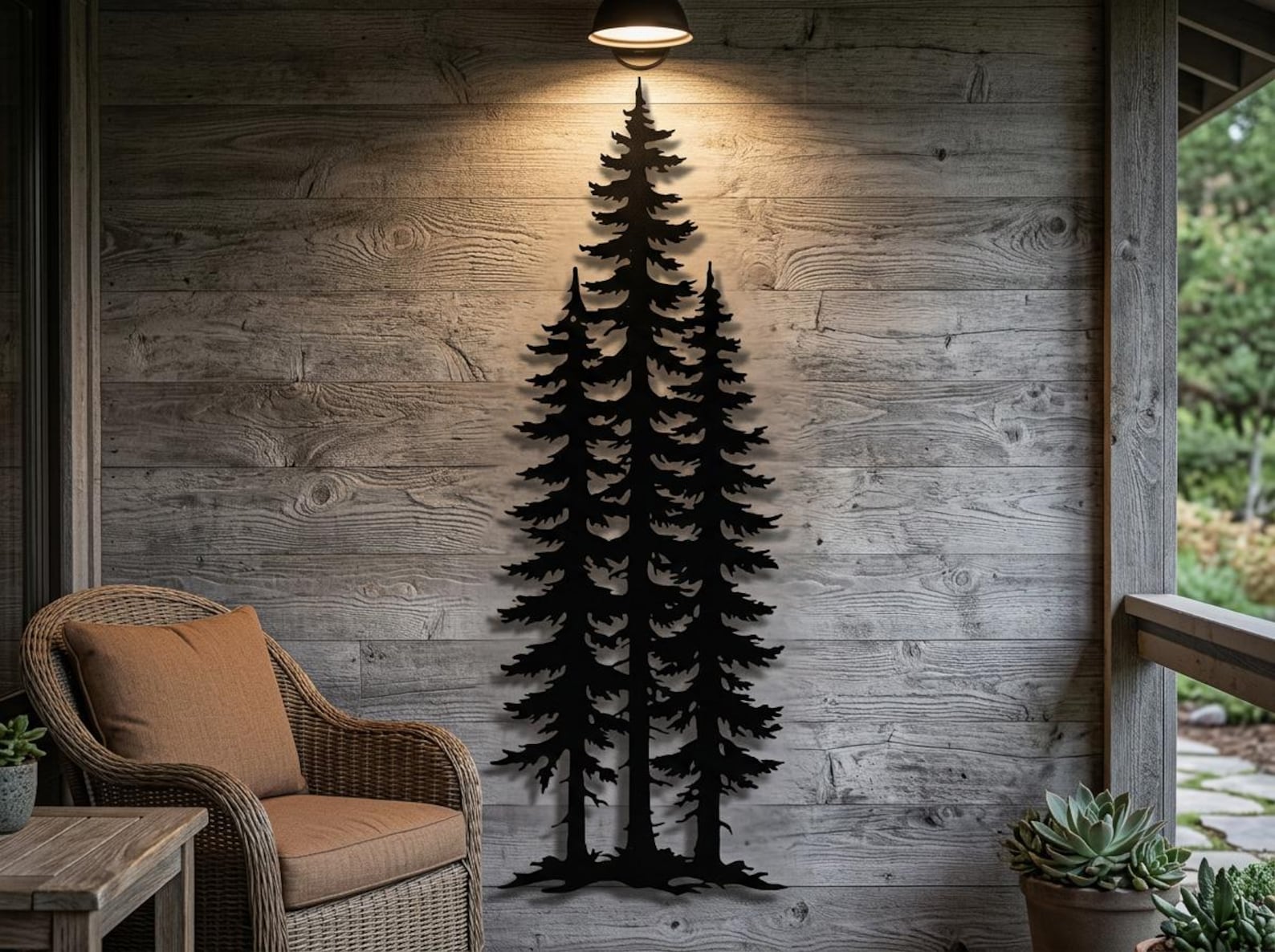 Tree Metal Wall Art, Large Forest Decor - Etsy