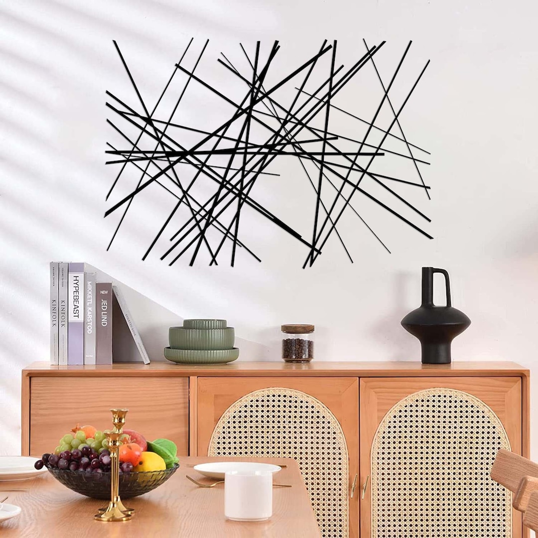 Abstract Metal Wall Art, Modern Wall Decor, Living Room Wall Decor - Etsy