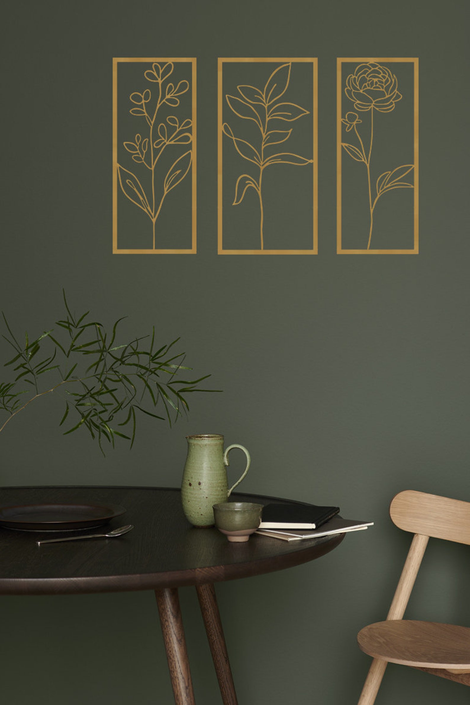 3 Flower Metal Wall Art Flower Metal Art Flowers Metal Sign Etsy