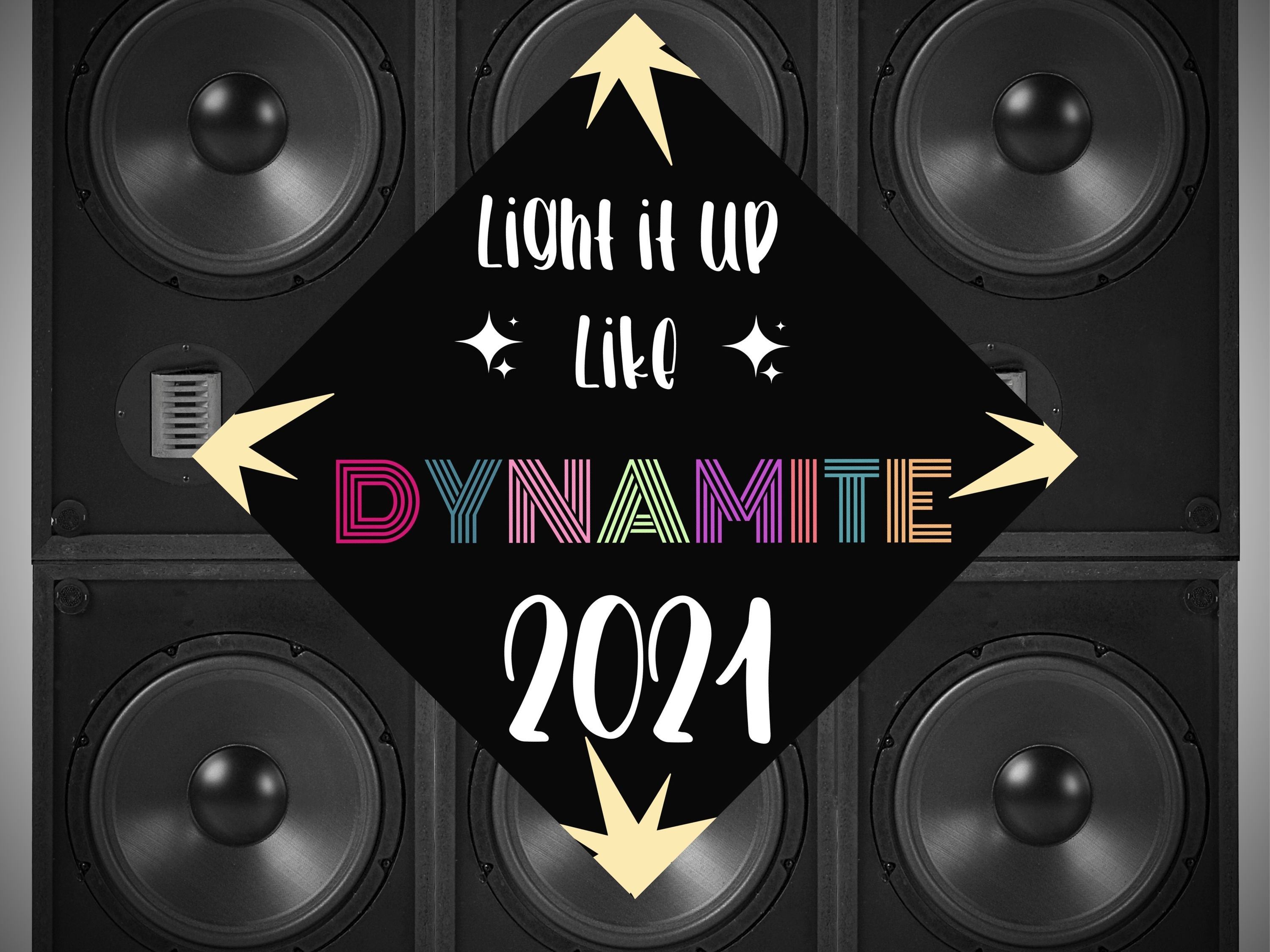 Printable Graduation Cap Topper Dynamite Song Lyrics Etsy UK