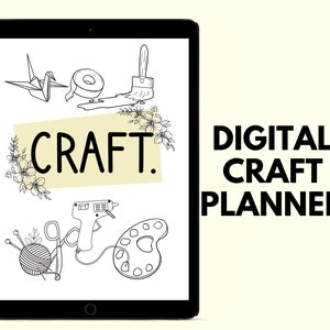 Craft Planner | Digital Crafting Planner | Project Planner | Sewing Planner | Crochet Planner | Knitting Planner | Paper craft planner