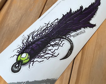 Vampire Leech - Fly Tying Art - Fishing Sticker - Trout fly -  Stillwaters - Steelhead - Salmon