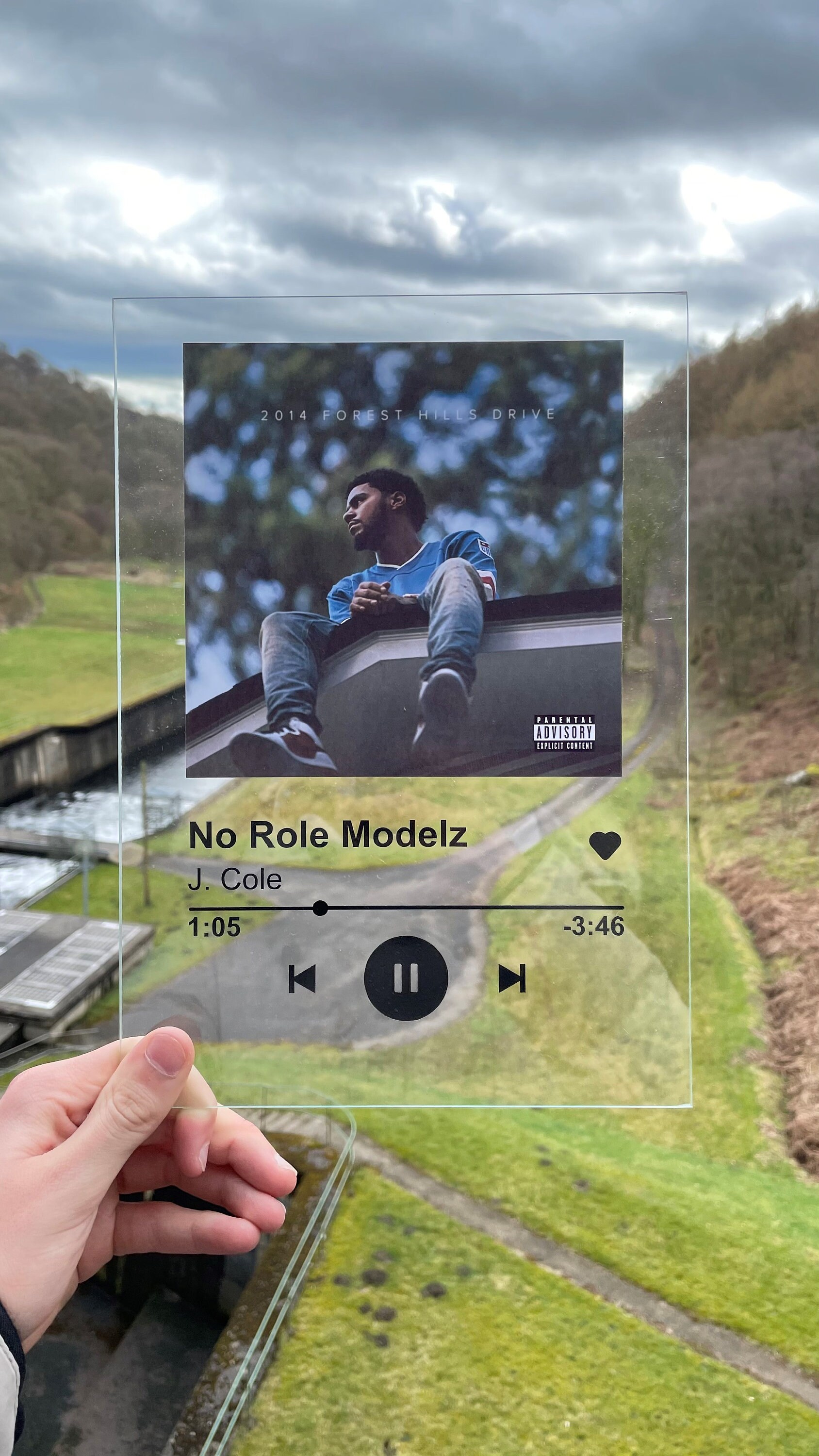 High Quality Custom Personalised Glass Music Plaque 11x8 Etsy