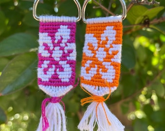 Cute floral keychain