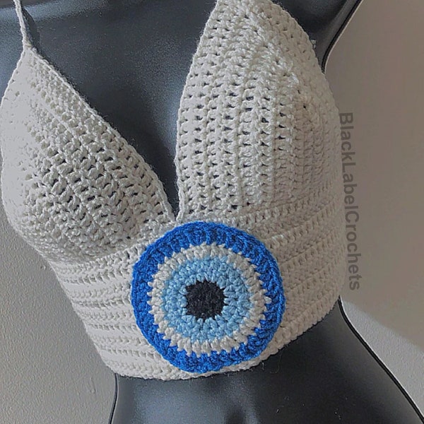 Crochet Eye Sweater Etsy