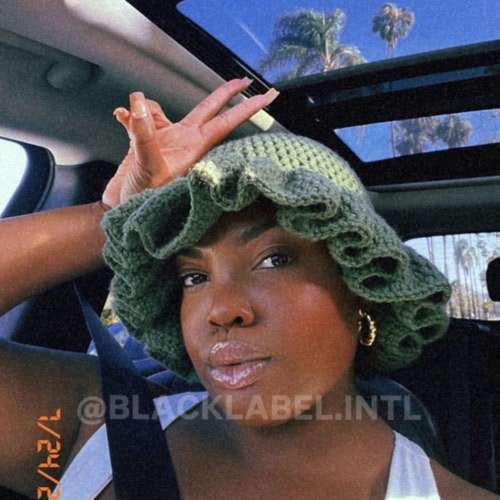 Crochet Ruffle Bucket Hat