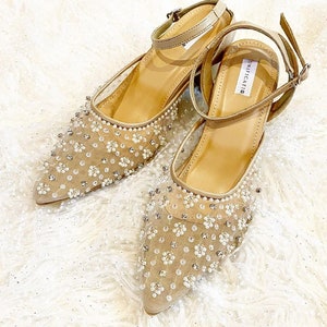 Gold flat prom shoes 2025