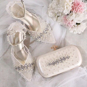 Beaded evening shoes discount