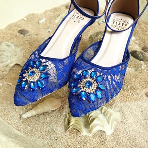Electric blue wedding shoes 2025
