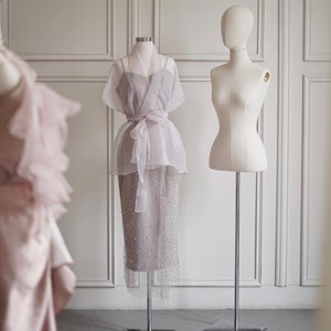 Two Piece Wedding Guest Dress Simple Ruffle Organza and Tulle - Etsy