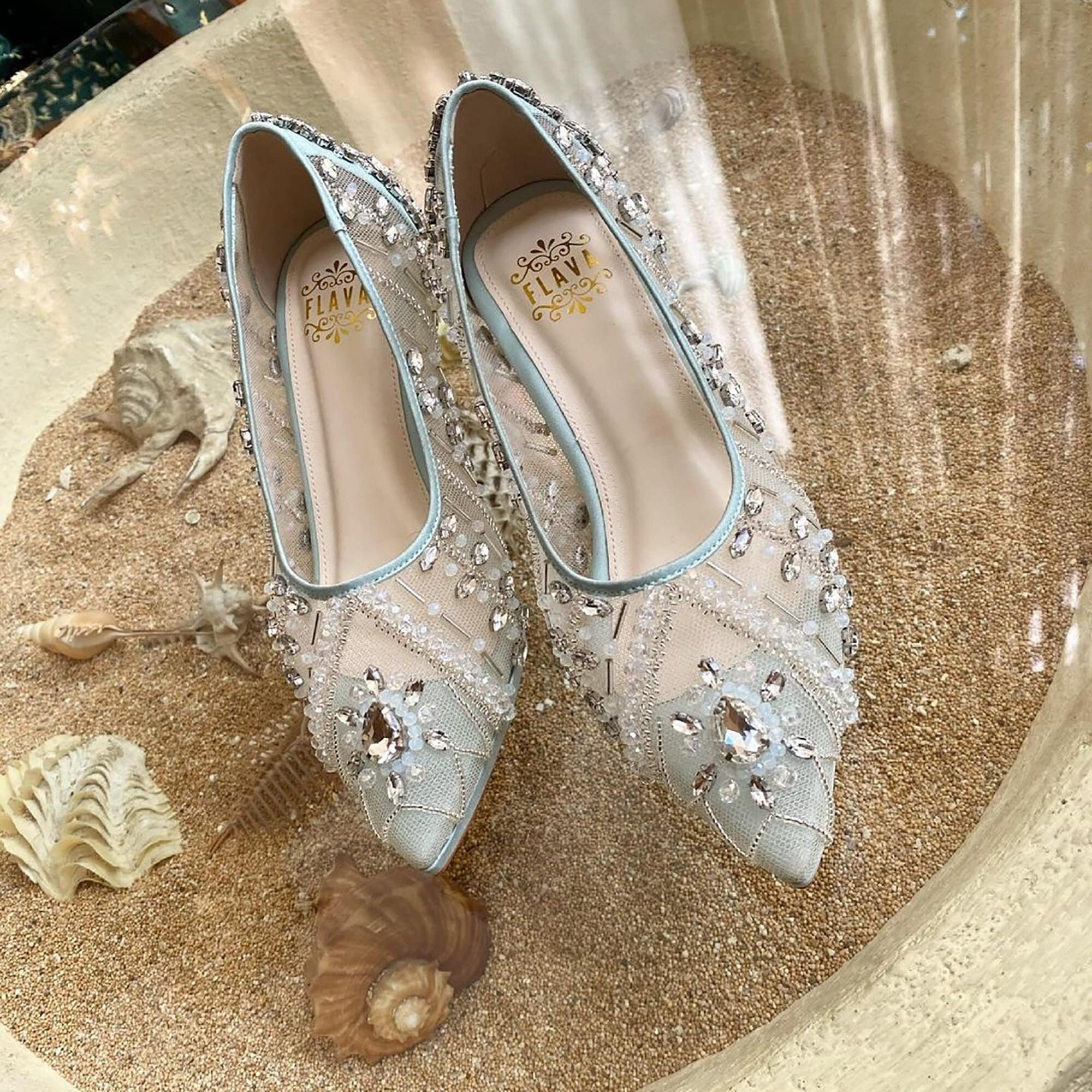 Cinderella Glass Heels – Glam