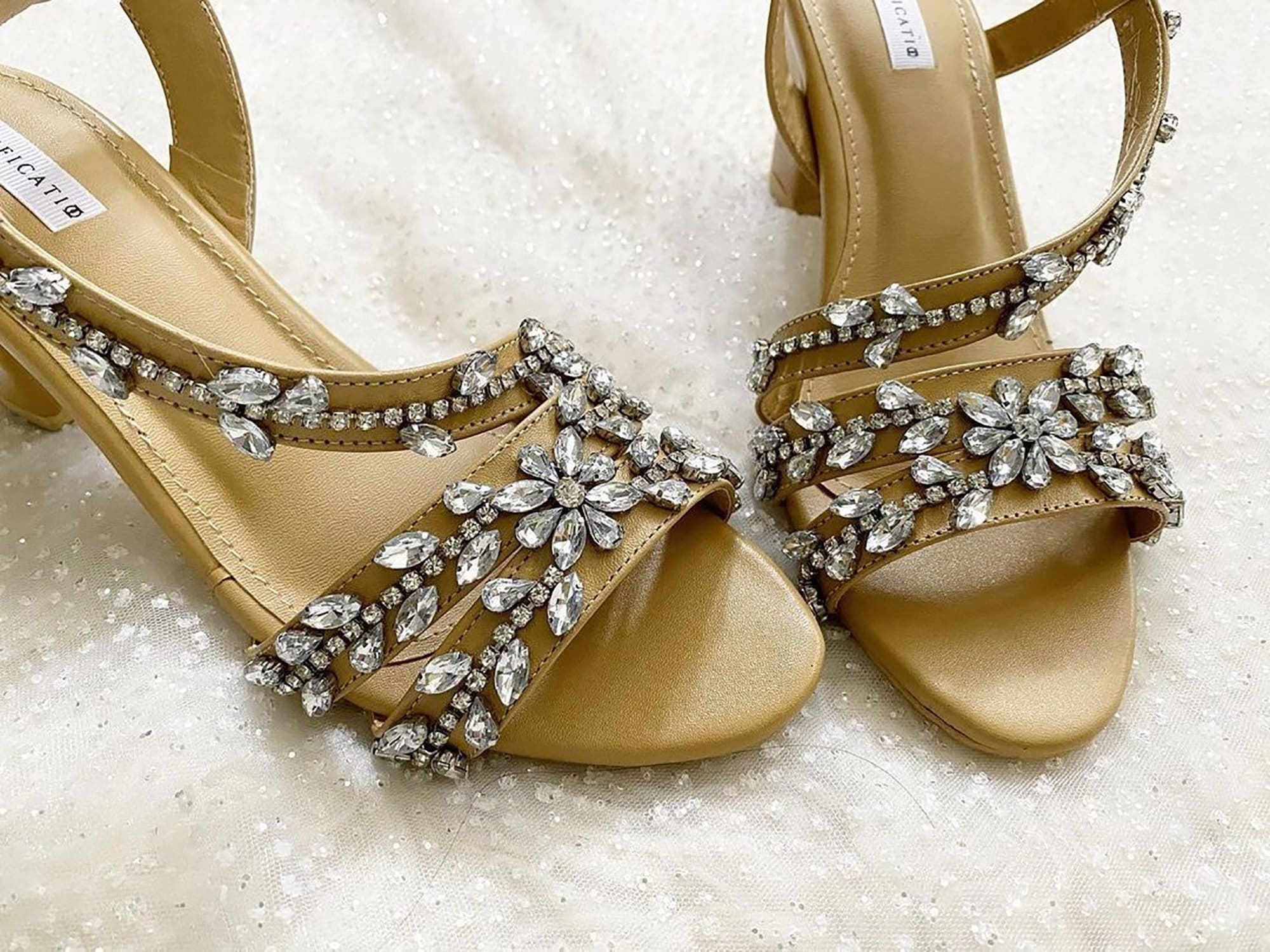 12 Beautiful and Comfortable Low Heel Wedding Shoes You Can Actually Wear  All Day | Wedding shoes heels, Sparkly wedding shoes, Wedding shoes low heel
