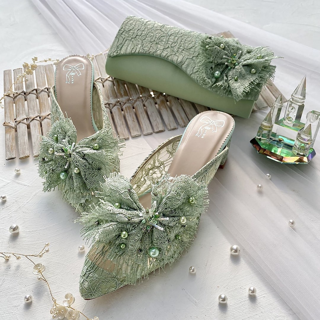Mint green hotsell sandals for wedding
