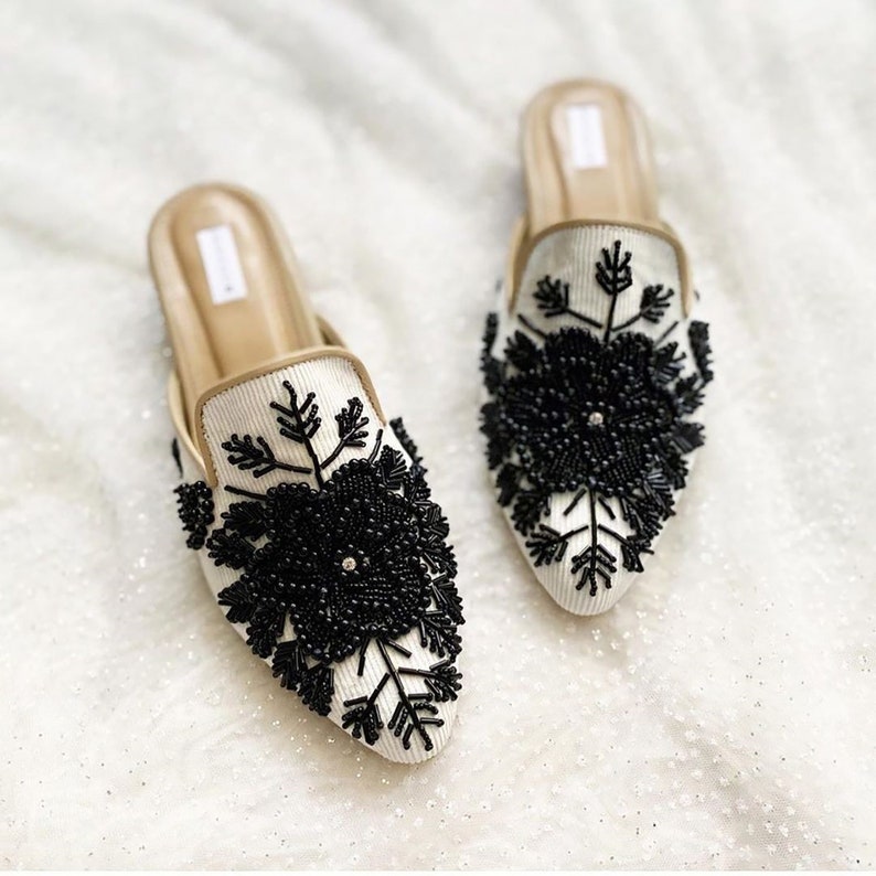 beaded mules