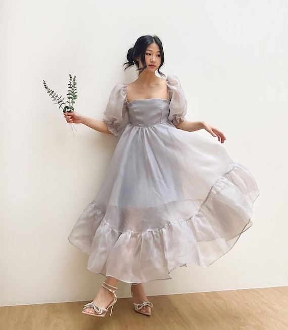 ★boohoo★ マタニティ タイ ストラップ フリル ドレス DAZZY ドレス チェーン ストラップ チュール スリーブ タイト